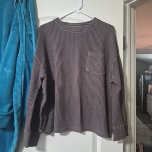 Free People Brown Long Sleeve Thermal